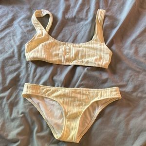 Solid and Striped bikini set
